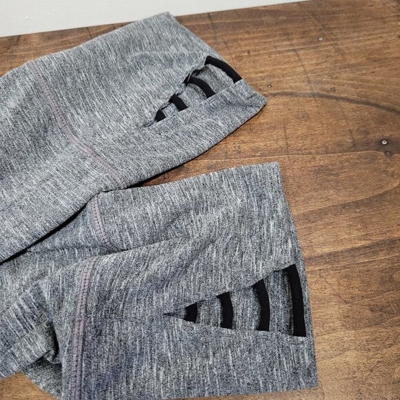 Prana Leggings Women's sz M Heathered Grey Tori Leggings w/Cutouts Active/Gym - Picture 5 of 8